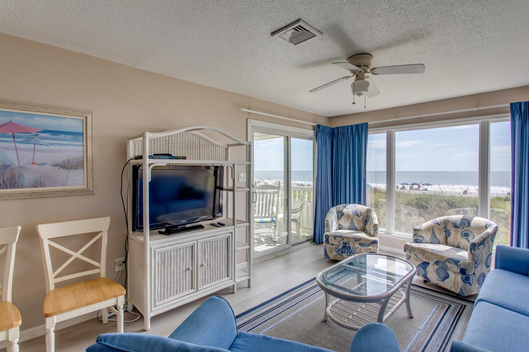 מירטל ביץ' Sunny Windy Hill Beachfront Condo With Private Patio מראה חיצוני תמונה