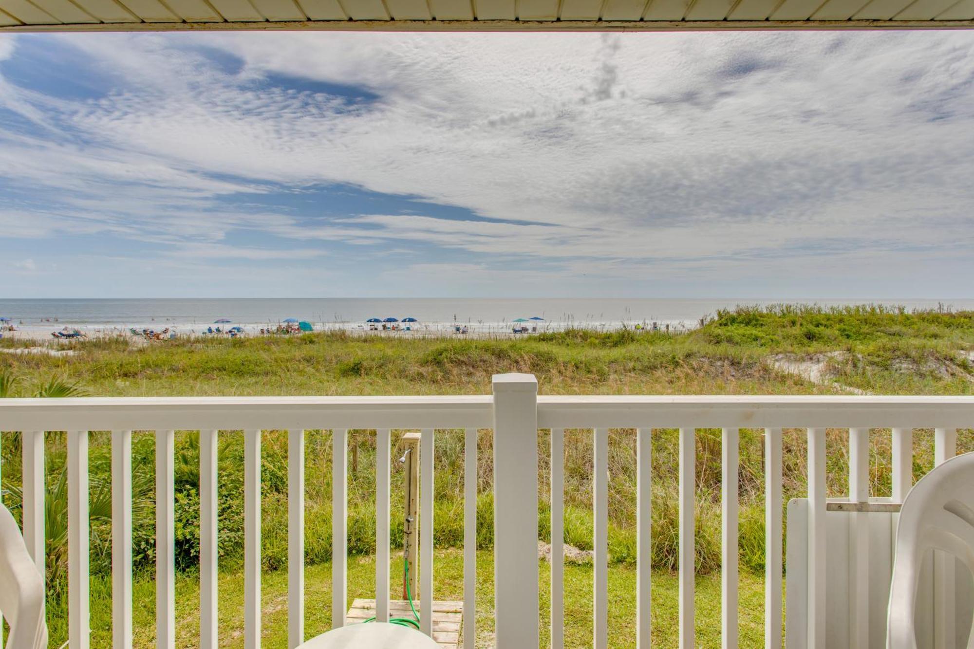 מירטל ביץ' Sunny Windy Hill Beachfront Condo With Private Patio מראה חיצוני תמונה